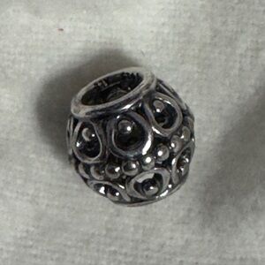 Pandora A Cloud’s Silver Lining Silver Charm and Cloth Bag